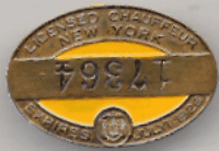 1925/26 New York Licensed Chauffeur Inverted Numbers