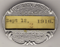 Buffalo 1916 Public Vehicle License