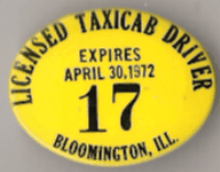 1971/72 Licensed Taxicab Driver