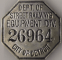 Detroit Dept of Street Railways Equipment Div. Michigan