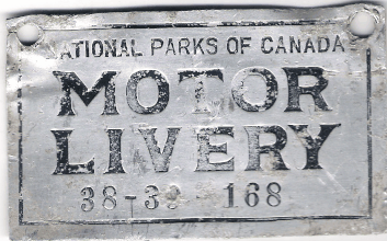 1938/39 Motor Livery Canadian National Parks