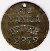 1918 Manila Philippines Driver