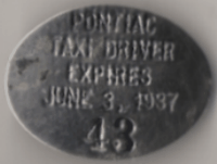 1936/37 Pontiac Taxi Driver Michigan