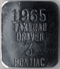 1965 Pontiac Taxicab Driver Michigan