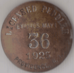 1924/25 Providence RI Peddler