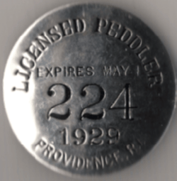 1928/29 Providence RI Peddler