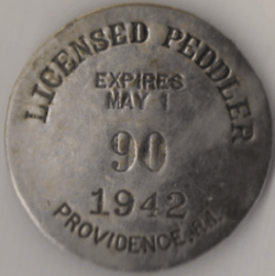 1941/42 Providence RI Peddler