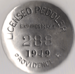 1948/49 Providence RI Peddler