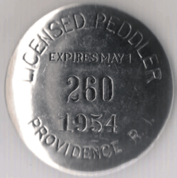 1953/54 Providence RI Peddler