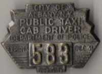 Albany 1945 Public Taxi Cab Driver