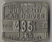 Albany 1955 Public Taxi Cab Driver