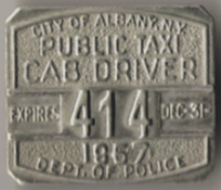 Albany 1957 Public Taxi Cab Driver