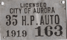 1919 35 HP Auto Licensed