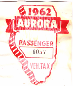 1962 Aurora Passenger Vehicle Tax