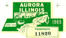 1965 Aurora Passenger Vehicle Tax