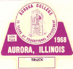 1968 Aurora Truck Vehicle Tax