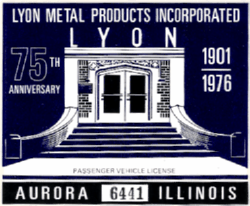 1976 Aurora Passenger Vehicle License