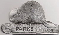 1934 Canadian National Parks Beaver Sticker