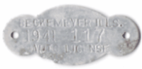 1941 Auto License