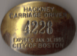 1954/55 Boston Hackney Carriage Driver