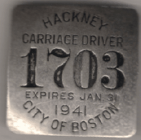 1940/41 Boston Hackney Carriage Driver