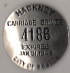 1948/49 Boston Hackney Carriage Driver