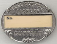 Buffalo Undated Public Vehicle License