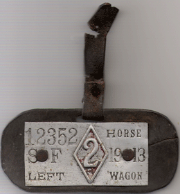 1907 Vehicle License Right