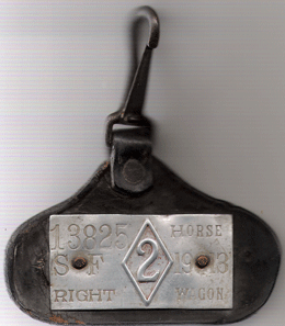 1913 Two Horse Wagon Left