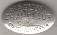 1905 California Registered Chauffeur