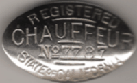 1908 California Registered Chauffeur
