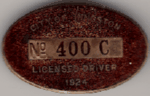 Kingston Ontario 1924 Licensed Driver