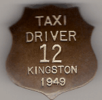 Kingston Ontario 1949 Taxi Driver