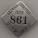 1928 Licensed Chauffeur