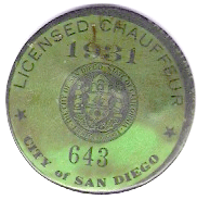1931 Licensed Chauffeur