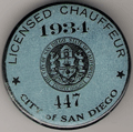1940 Licensed Chauffeur