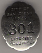 1921 Licensed Chauffeur