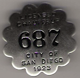 1922 Licensed Chauffeur