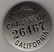 1934/35 California Chauffeur