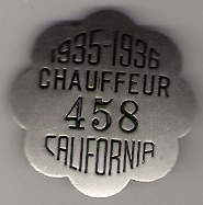 1935/36 California Chauffeur