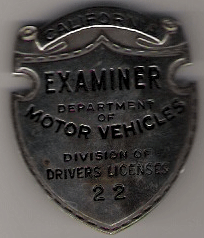 California Examiner Department of Motor Vehicles Division of Drivers Licenses