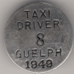 Guelph Ontario 1949 Taxi Driver
