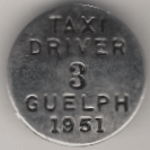 Guelph Ontario 1951 Taxi Driver