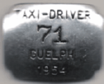 Guelph Ontario 1954 Taxi-Driver