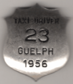 Guelph Ontario 1956 Taxi-Driver