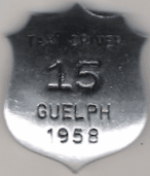 Guelph Ontario 1958 Taxi-Driver