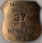 Nepean Ontario 1970 Taxi-Cab Driver