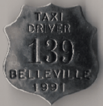 Belleville Ontario 1991 Taxi Driver