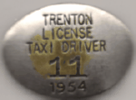 Trenton Ontario 1954 Taxi Driver License