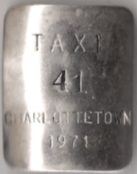 1971 Charlottetown PEI Taxi Cab
